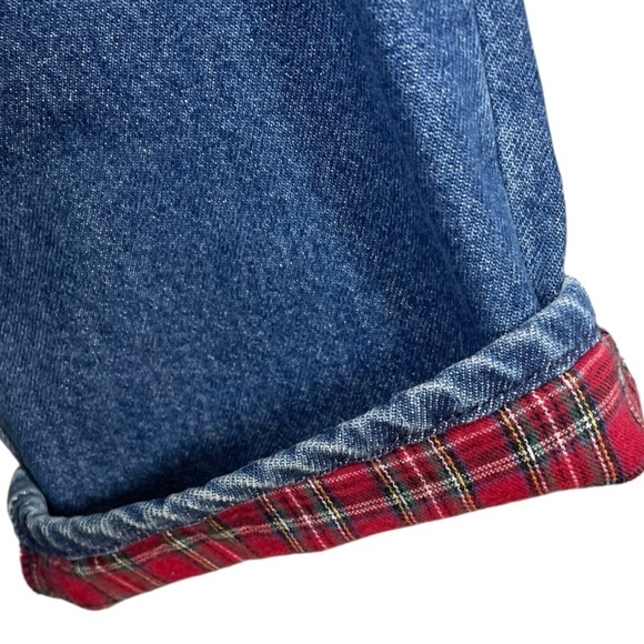 L.L. Bean Women’s Original Fit Relaxed Flannel Lined Jeans - Picture 3 of 4